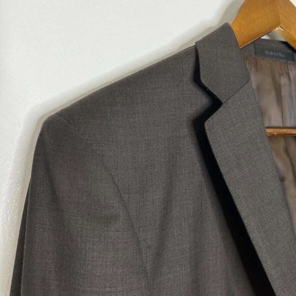 Ralph Lauren Brown Two Button 100% Wool Blazer Size 42R Men’s